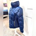 Guess Women’s Navy Blue  Down Filled Puffer Coat Size L Photo 1