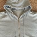 Brandy Melville Blue Christy Zip Up Oversized Photo 1