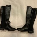 Alfani NWT  Pippa Black Vegan Faux Leather Knee High Fashion Boots Womens Size5.5 Photo 1