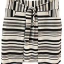 CAbi  Striped Grandstand Front Tie Wrap Skirt Ponte Knit Size Medium Photo 0