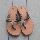 Fashion Bug NWOT  Sparkle Star Fish Foam Wedge Flip Flops Photo 3