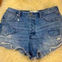 Abercrombie & Fitch  high rise distressed shorts Photo 0