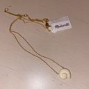 Madewell NWT  gold tone Resin Shell Pendant Necklace Photo 4