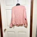 Something Navy NWT  Pink Button Front Blouse Photo 3