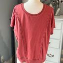 ee:some Trendy Cotton Top  Roomy Salmon Rust Womens Large Photo 0