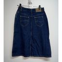 Lee Vtg 70s 80s  Womens Denim Blue Jean Skirt Jr Size 13 USA Granny Cottage Core Photo 3