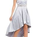 Sequin Hearts Nordstrom Silver High Low Belted Formal Dress, Size 9 NWT Photo 0