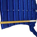 Chico's  Design Womens Royal Blue stripe Side Slit Button Down Shirt Size 1 Photo 3