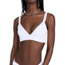 l*space L* Ribbed Vera Bikini Top in White XLarge New Womens Swimsuit Photo 0