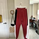 Nike  | Air Fleece Joggers Cedar‎ Black Red High Rise Colorblock Sweatpants xs Photo 7