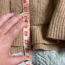 Madewell  Merino Wool Blend Quarter Zip Popover Sweater Size Medium Camel Pockets Photo 1