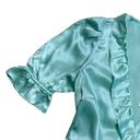 Hill House  The Nima Dress 100% Silk Mint Wrap Mini Dress | U.S. Woman’s XSmall Photo 4