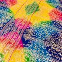 NWT Rainbow multicolor embroidered and sequin sari Red Photo 7