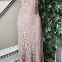 Ralph Lauren Lauren  Women's Lace Beige One Shoulder Off Long Maxi Dress Size 6 Photo 0