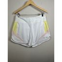 Sweaty Betty  Women's Size Large High Rise Track Speed White 3" Running Shorts Photo 1