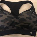 Layer8 NEW Maximum Support Ladies Sports Bra Medium 32c 34b 36a Gray/Navy Camo Print Photo 0