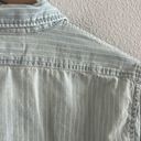 Ralph Lauren  Denim & Supply Top In Striped Chambray Front Button Long Sleeve S Photo 5