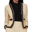 BCBGMAXAZRIA  | Tweed Button Up Blazer in Yellow Multicolor Photo 12