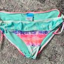 Catalina  Women’s Tie Dye Multicolor Tie Swim Full Coverage Bikini Bottom Sz M Photo 0