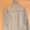 Thread and Supply  Alyssa Light Wash Blue Denim Distressed Jacket Size Small Photo 10