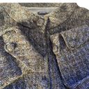 J. McLaughlin  Woven Blazer Women Size 10‎ Tweed Boucle Brown Button Front Jacket Photo 5