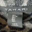 Tahari  size Large Mock neck knit sweater in Leopard Print Photo 7