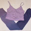 Free People NEW Set!  X CLASS GOOD KARMA Ruched Crop Tank Top Ombré Leggings XS/S Photo 6