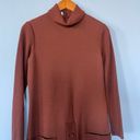 Kimberly Vintage  60s Virgin Wool Long Sleeve Ribbed Turtleneck Sweater Dress 12 Photo 2