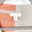 J.Jill  PureJill Womens Color Block Cotton Blend Knit Cardigan Sweater Size M Photo 4