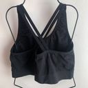 Bebe  Black Mesh Crossback Sports Bra Size 1X Photo 1