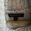 Banana Republic  Italian Yarn Wool Blend Chunky Knit Turtleneck Sweater Photo 9