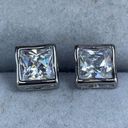 Swavorski Swarovski Princess Cut Square Stud NWOT Earrings Photo 2