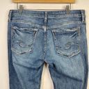 Silver Jeans Mid Rise Boyfriend Slim stretch jeans Distressed womens 31 short Photo 7