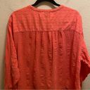 Pilcro  By Anthropologie Coral Mila Draped Button Down Blouse Size L Photo 7