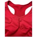 Zella  Yoga +Studio Seamless Racerback Athletic Sports Bra Red S Photo 2