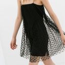 ZARA Polka Dot Overlay Mini Dress Photo 0