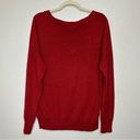 Lane Bryant  Red Metallic V-neck Sweater Photo 4