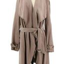 Thread and Supply  Emrata Belted Mushroom Brown Tencel Duster Jacket L Photo 0