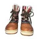 Sorel  Boots Womens Size 8.5‎ Tivolo Brown Red Plaid Waterproof Boots NL1653-704 Photo 2