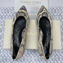 PARKE MARION  Must Have Flat Python Snake Print Classic Pointy Toe Flat, Size 37 Photo 0