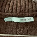 Maurice's Maurice’s Brown Knit Longsleeve Short Cardigan S Photo 1