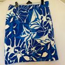 J. McLaughlin  blue and white floral skirt / size 10 Photo 3