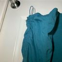 Xersion  Teal Scoop Neck Sleeveless Ruched Side Quick-Dri Tank XL Photo 6