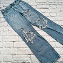 American Eagle Curvy 90s Straight Distressed Jeans 2 Regular Women's Blue Denim Photo 5