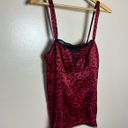 White House | Black Market SALE! Red Leopard WHBM Silk Cami Chemise Size S EUC Photo 2