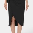 Halara  2-IN-1 High Waisted Tie Side Midi Casual Skirt Side Slit Athletic & Sexy Photo 1