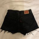 Levi’s 501 Black Denim Shorts Photo 1