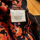 Parker  PETAL BLOOM MESH SLEEVELESS SILK BLACK ORANGE MINI SKATER FIT FLARE DRESS Photo 5