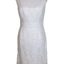 Shoshanna  Dress Lace White Floral Lace Sheath Dress Anthropologie, Size 4 Photo 0