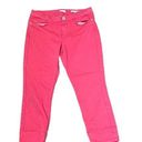 J.Jill  Crop Jeans Size 6 Authentic Fit Red Cotton Stretch Blend Womens 30X24 Photo 0